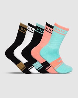 Equip Ladies Bamboo Hi Lux Socks - 5 Pack