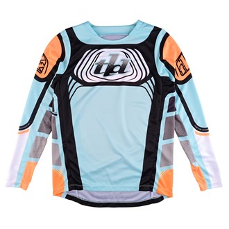 YOUTH GP PRO JERSEY WAVEZ BLEACHED AQUA