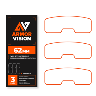 62MM ARMOR VISION 2.0 HPPF GOGGLE LENS PROTECTIVE FILM