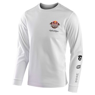 TLD REDBULL RAMPAGE SCORCHED LONG SLEEVE TEE WHITE