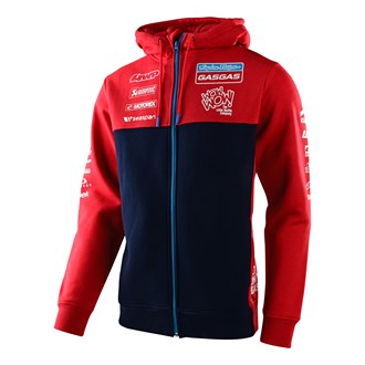 TLD GASGAS TEAM ZIPUP HOODIE RED / NAVY