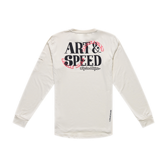 RUCKUS RIDE LONG SLEEVE TEE ART & SPEED PUMICE