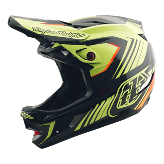 D4 AS POLYACRYLITE HELMET QUALIFER BLACK / YELLOW