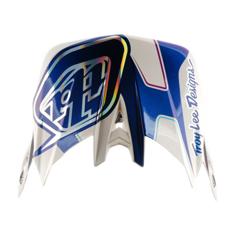 D4 VISOR FLARED WHITE / INDIGO