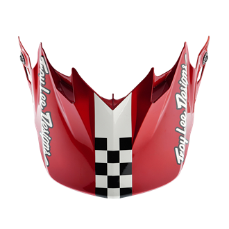 GP PRO VISOR FIFTY-50 WHITE / RED
