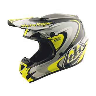 GP PRO HELMET CROSSOVER GRAY / FLO YELLOW