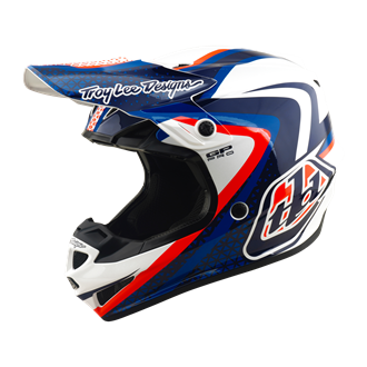 GP PRO HELMET SLIDES WHITE / BLUE