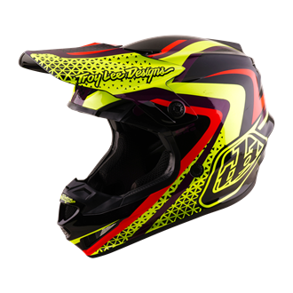 YOUTH GP PRO HELMET SLIDES BLACK / YELLOW